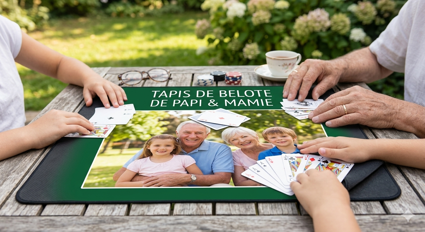 tapis de cartes personnalisé